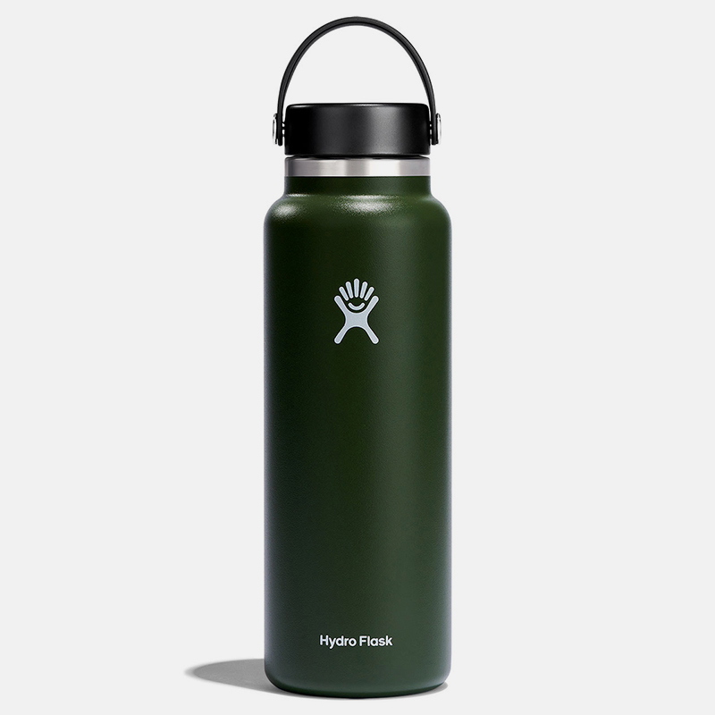 Wide Mouth 40 OZ בקבוק שתייה פיה רחבה בצבע olive 